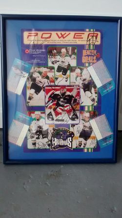 AUTOGRAPHED HOCKEY POSTER