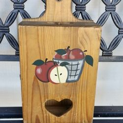 Vintage 1997 Wood Recycling Box