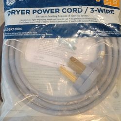 3 Wire GE Dryer Power Cord