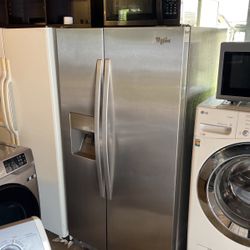 Whrpool Stainless Steel Side By Side, Icemaker On Door, 2023