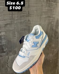 New balance 550 white blue haze rain cloud