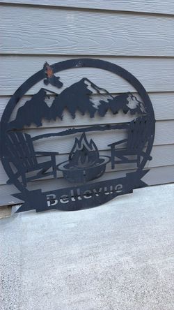 Metal sign