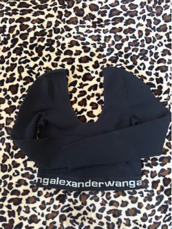 Alexander Wang long sleeve crop top🖤