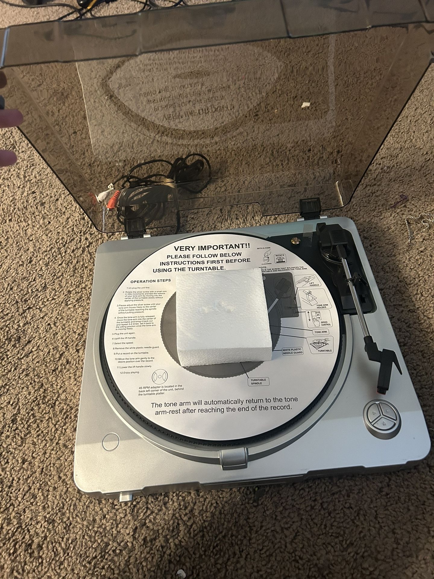 Innovative Technology USB Turntable ITUT-201SVR Ability To Record Albums To PC Through USB