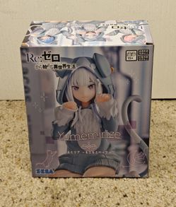 Re:Zero Emilia Yumemirize Mofumofu Pack Figure — New, Unopened