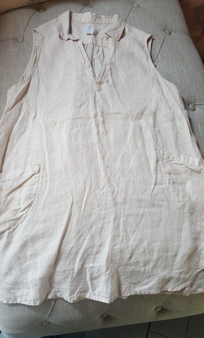 Cotton Linen Tunic Tops Size XL $5 Each