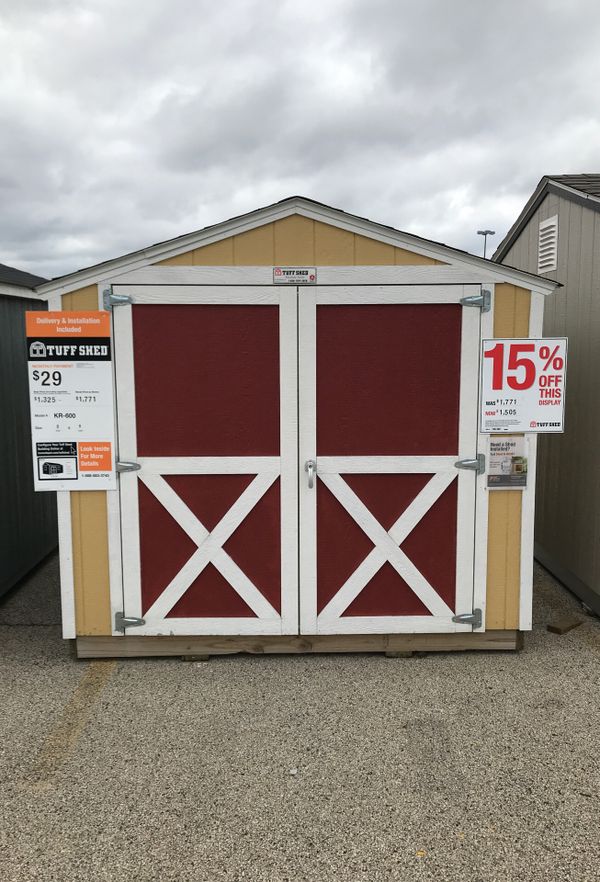 tuff shed kr600 8x8 was:$1771 now: $1505!! for sale in il