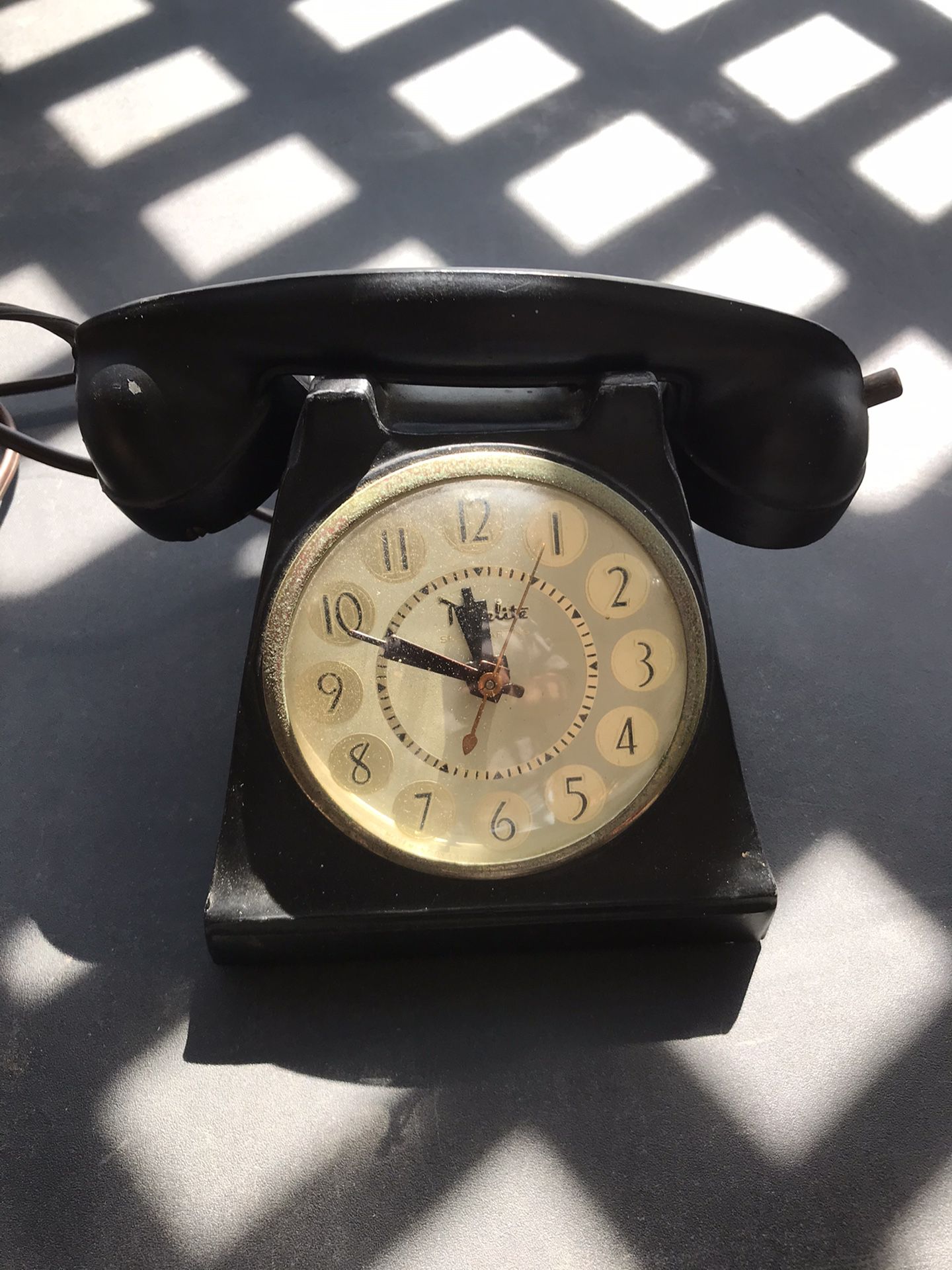Antique Clock phone cigar lighter