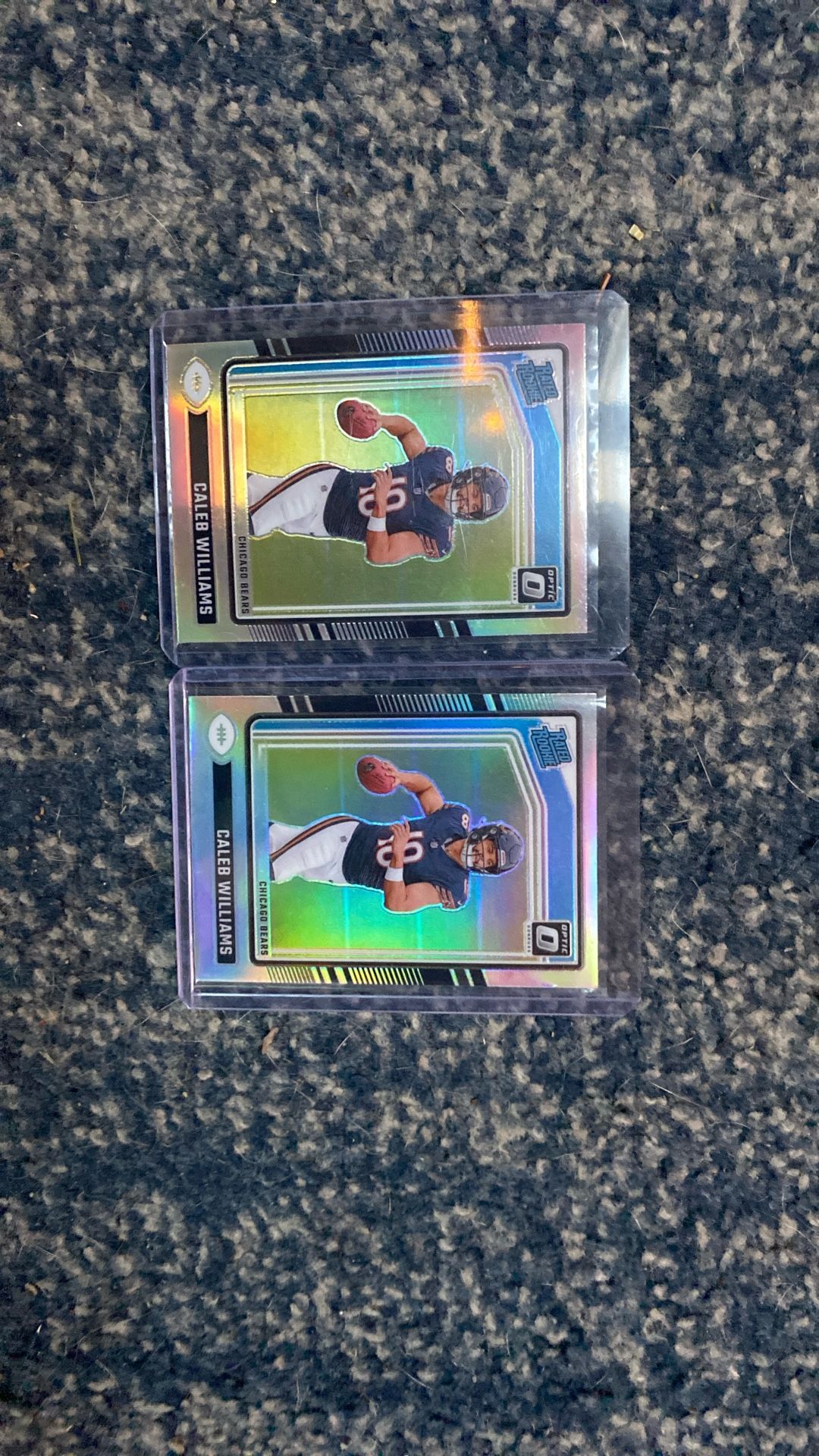 Two Silver Prizm Rated Rookie Caleb Williams