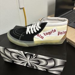 Palm Angels x Vans Sk8-Mid VLT LX 'Black Size 9