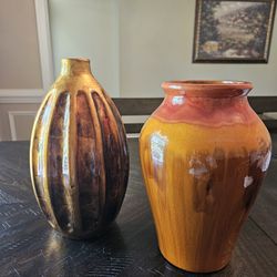 Pottery Flowes Vases