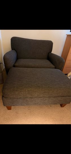 Chair and a Half with Ottoman