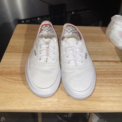 Vans Men White Skateboard Sneakers Sz 10