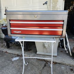 Vintage Craftsman 2 Drawer Tool Chest Box 