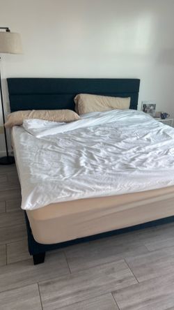 King size mattress and frame was just bought in 2 months ago