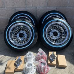 13x7 72 Cross Lace Remington Tires Knockoffs And Adapters 