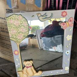 Home Interiors Decor Teddy Bear Mirror For Nursery