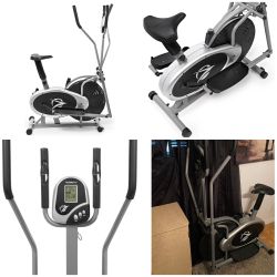 Elliptical Machine Cross Trainer 2 in 1 Exercise Bike Cardio Fitness Home Gym Equipment