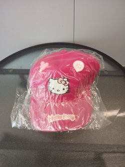 Hello Kitty Pink Embroidered Baseball Cap