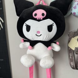 Kuromi Plush Backpack (adult size)