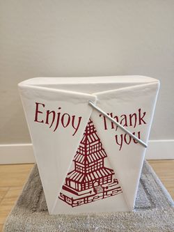Chinese Take Out Stool Table