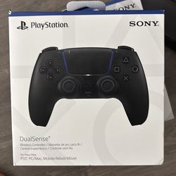 Black PlayStation 5 controller