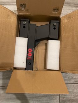 TOPTOW Trailer Dual Hitch Extender 2 1/4inch 6 1/4inch Rise/Drop 2inch Receiver