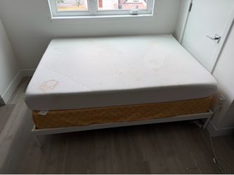 Mattress set with frame