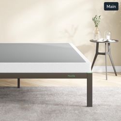 Novilla Twin Box Spring, 4-Inch Twin Box Spring Only Metal Box Spring Supports f