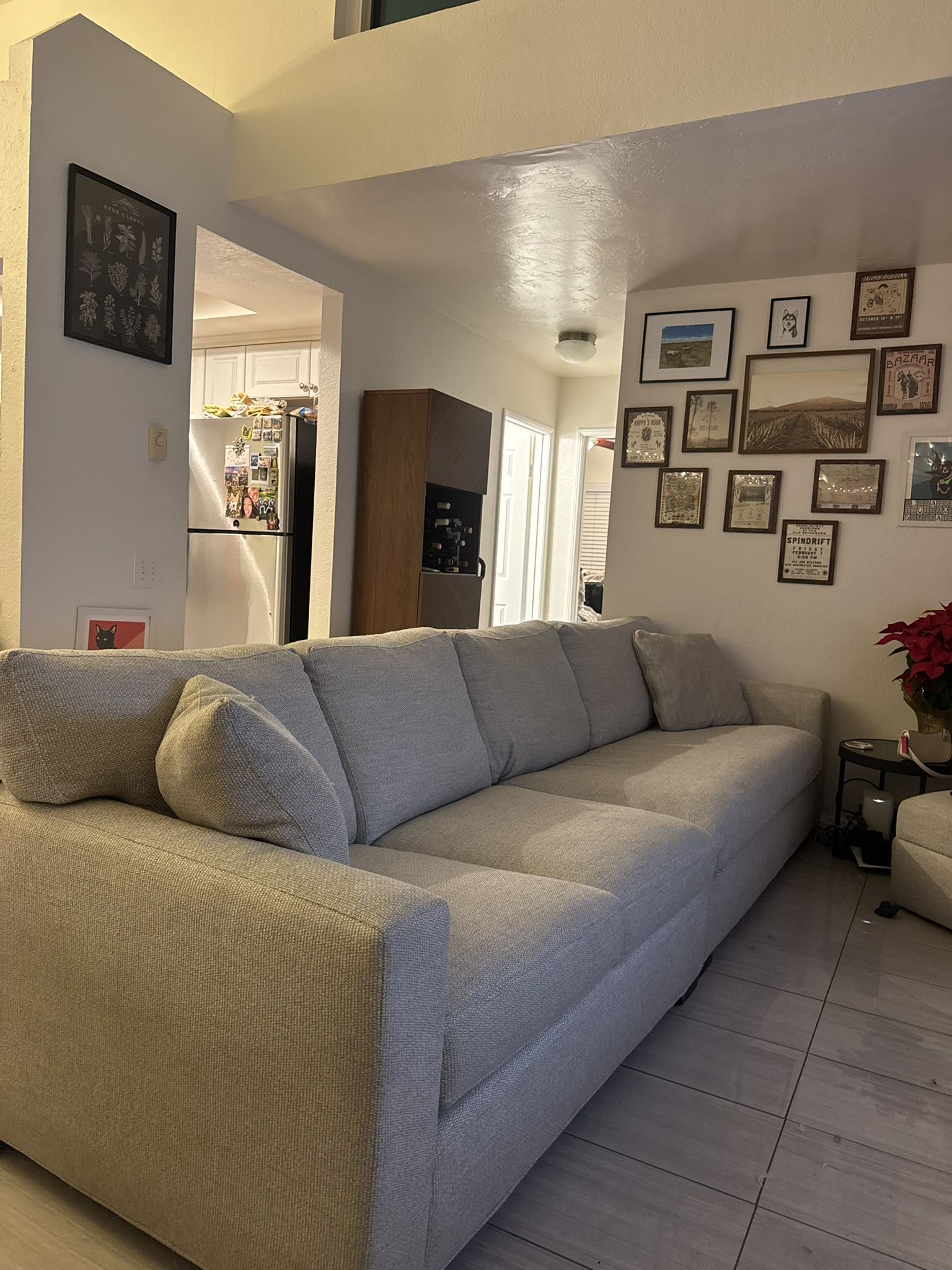 Crate & Barrel Axis Couch and Ottoman