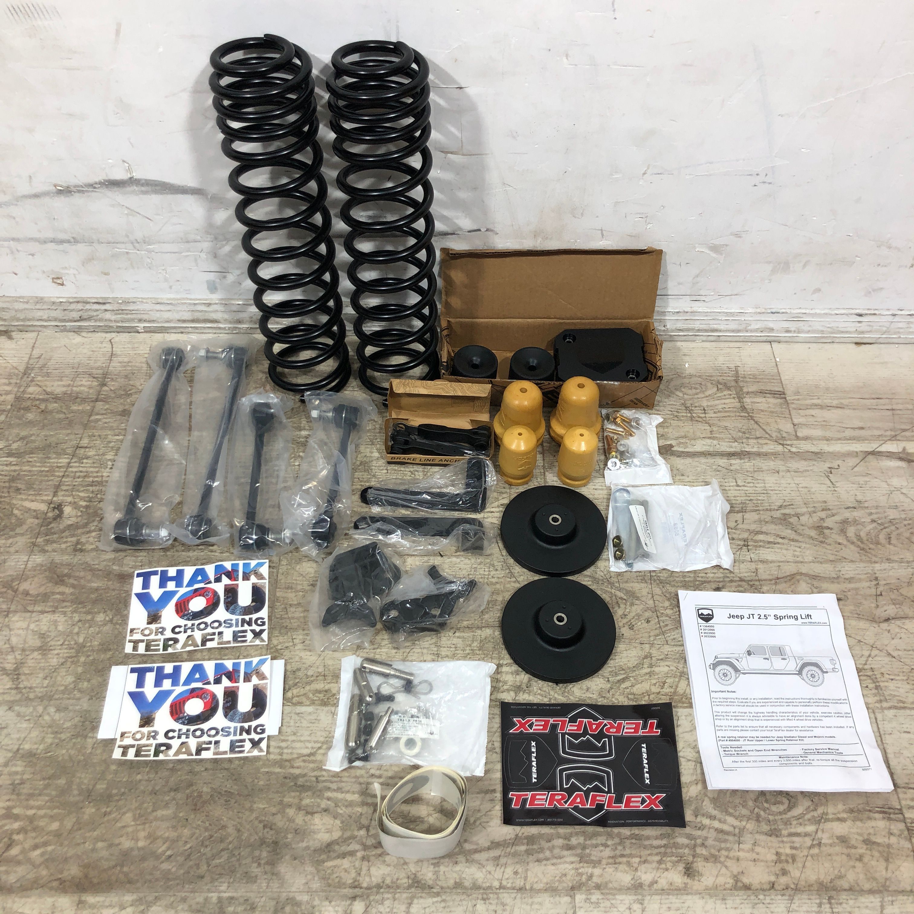 TeraFlex JT 2.5” Sport ST2 Spring & Spacer Lift System for Jeep Gladiator
