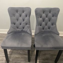 Gray Dinning Chairs 
