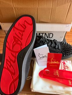 Black Red bottoms size 9