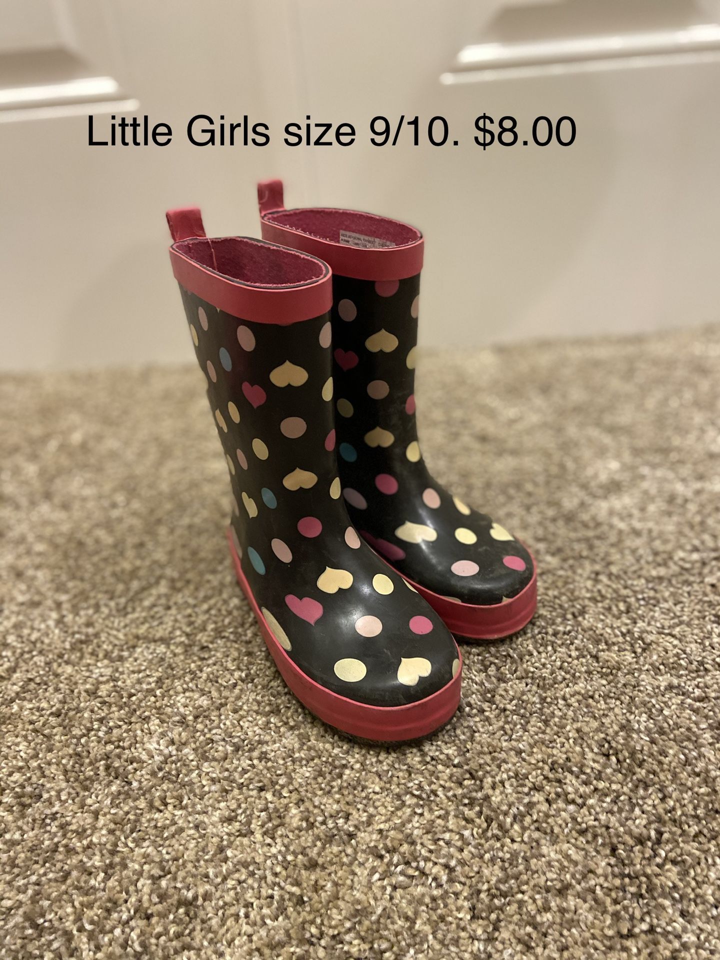 Little boys and girls rain boot lot