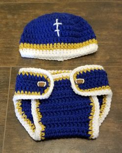 Football diaper cover set