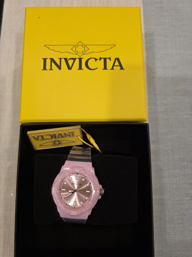 Invicta Celestial Quartz Pink Dial Ladies Watch 49205