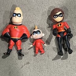 disney IMAGINEXT THE INCREDIBLES FIGURE set of 3 baby  Jack Elastigirl Mr & Mrs