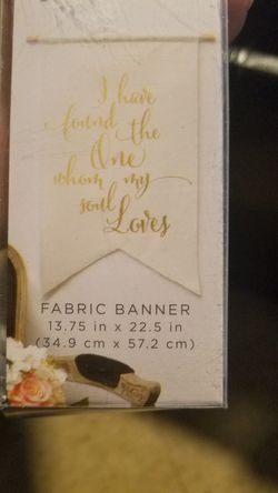 Fabric banner for wedding decor or household decor