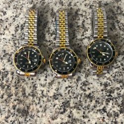 Gold And Silver Watch Running Discount 