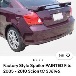Factory Wing Spoiler Scion tC 05-10