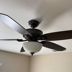 Hunter 52" Ceiling Fan with Light Kit - Bronze / Dark Wood Blades