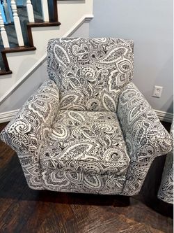 Two Paisley Sitting Chairs