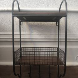 Mounted Organizer with Hooks