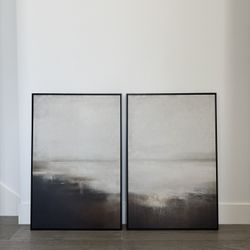 Framed Canvas Print Wall Art (Set Of 2)