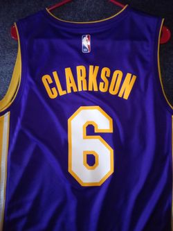 Lakers JORDAN CLARKSON #6 NBA basketball jersey size Large