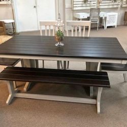 Darborn Dining Room Set Dining Table 4 Chairs and Benchs 1169 Wayne