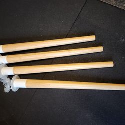 Ikea Hilver Desk Table Leg Bamboo Cone Shaped 27.5" New 802.782.73 Set of 4