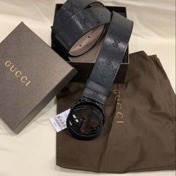 NWT Black Shiny Gucci Belt