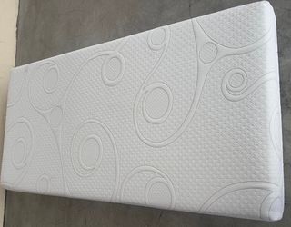 White memory foam twin size mattress only