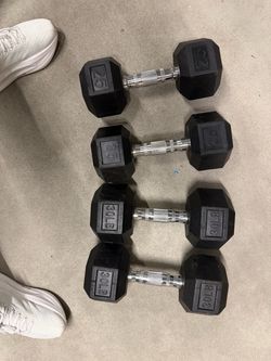 Dumbbell sets 25lb and 30lb